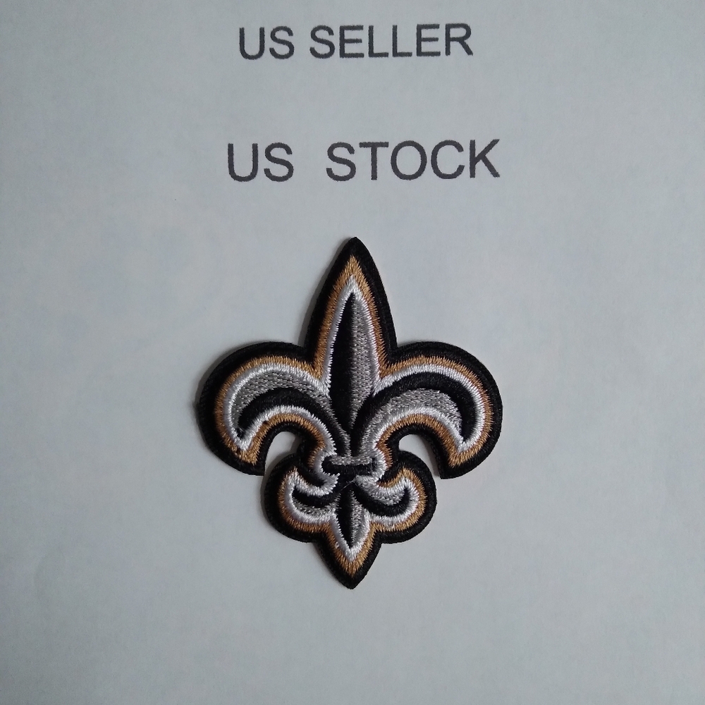 New Orleans Saints  Embroidered Patch - Black and Gold